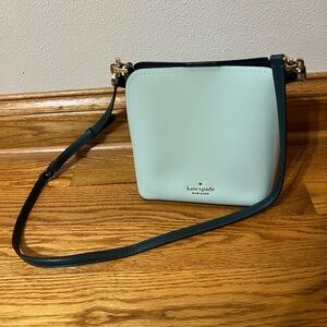 Kate Spade Mint and Navy Crossbody Bag